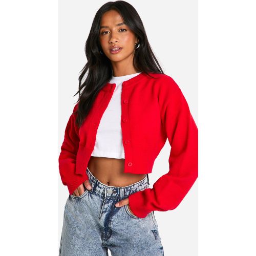Petite" - Cardigan Court À Col Montant - S - boohoo - Modalova