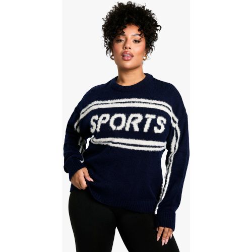 Grande Taille - Pull En Maille À Col Ras Du Cou - 16/18 - boohoo - Modalova