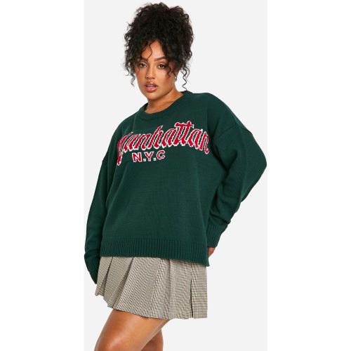Grande Taille - Pull Oversize En Maille - Man - 24/26 - boohoo - Modalova