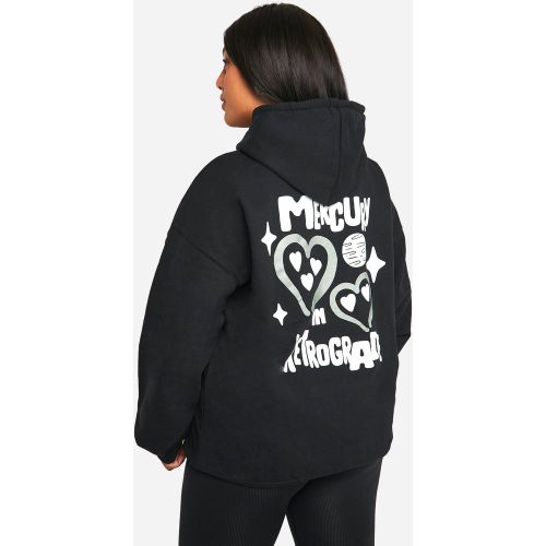 Grande Taille - Sweat À Capuche Oversize À Imprimé Mercure - 46 - boohoo - Modalova