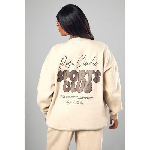 Sweat Oversize À Slogan Sports Club - S - boohoo - Modalova