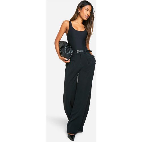 Pantalon Large À Ceinture - 36 - boohoo - Modalova