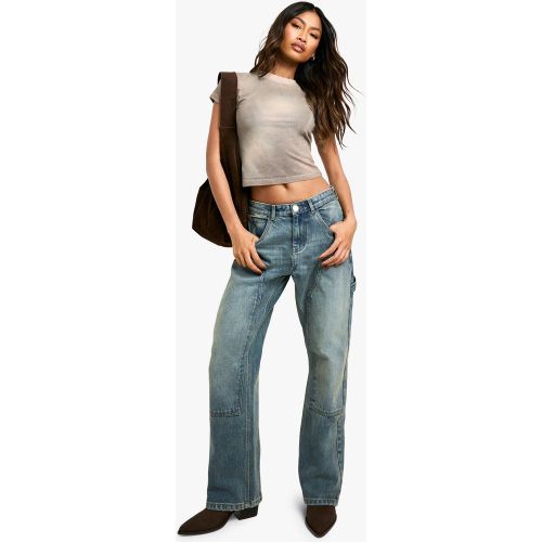 Jean Charpentier Droit En Denim - 34 - boohoo - Modalova