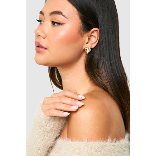 Boucles D'Oreilles Texturées - One Size - boohoo - Modalova