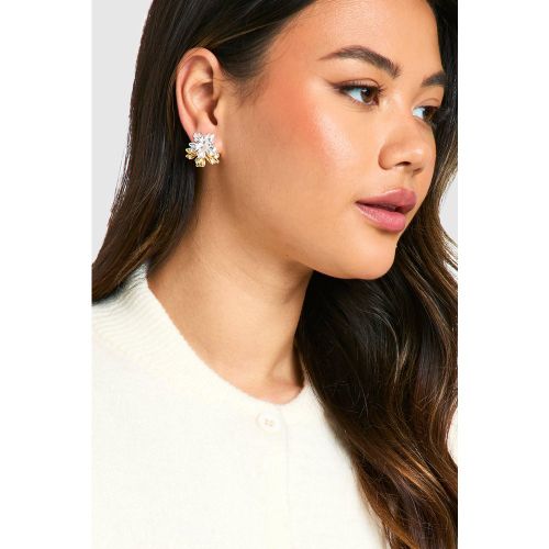 Boucles D'Oreilles Fleuries - One Size - boohoo - Modalova