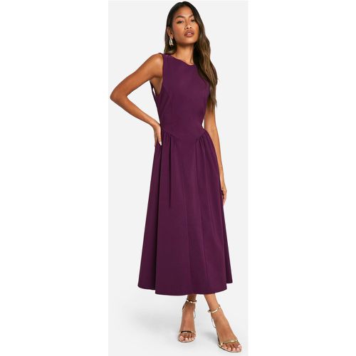 Robe Patineuse Mi-Longue À Dos Nu - 38 - boohoo - Modalova