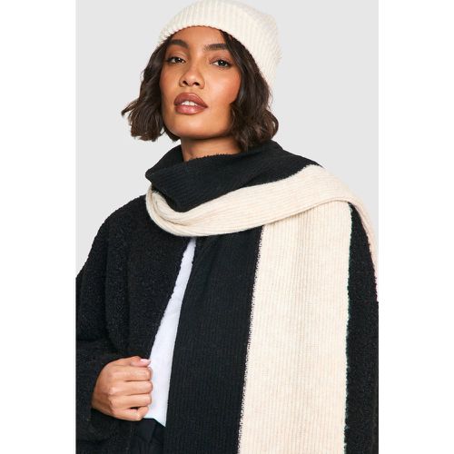 Foulard Côtelé Color Block - One Size - boohoo - Modalova