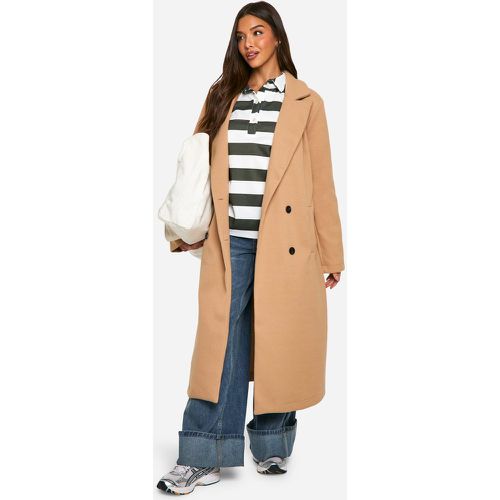 Manteau Oversize Effet Laine À Épaulettes - 38 - boohoo - Modalova