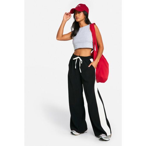 Petite" - Pantalon Large En Tissu Crêpe - 34 - boohoo - Modalova