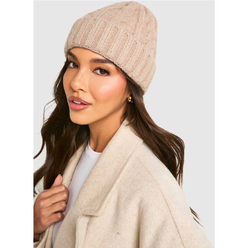 Bonnet En Maille Épaisse - One Size - boohoo - Modalova