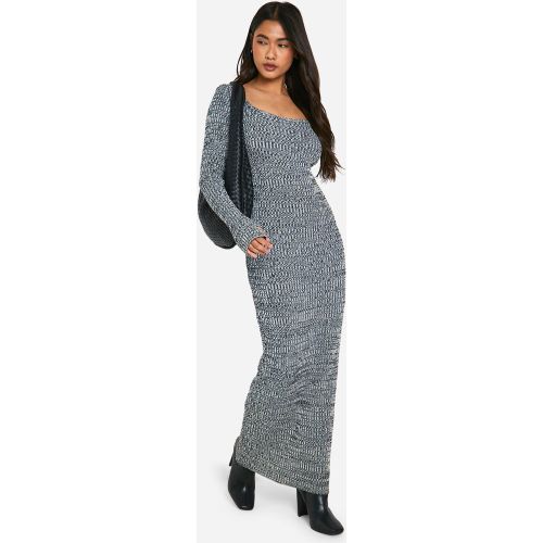 Robe Longue Côtelée À Col Rond - S - boohoo - Modalova