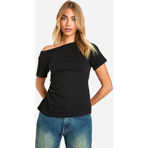 Top Asymétrique Froncé Asymétrique - 40 - boohoo - Modalova