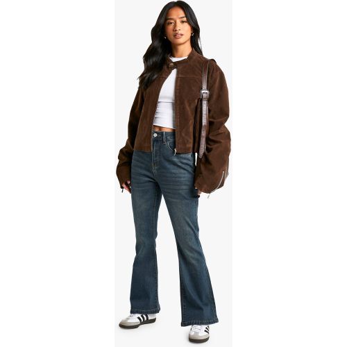Petite" - Jean Évasé Taille Haute - 6/26L - boohoo - Modalova