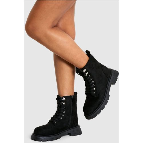 Chaussures De Randonnée À Lacets Pour Pieds Larges - 38 - boohoo - Modalova