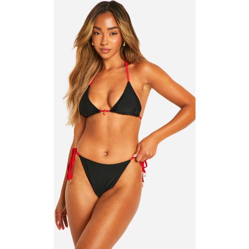 Bikini Avec Haut Brassière Et Bas Triangle - 38 - boohoo - Modalova