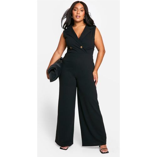 Grande Taille - Combinaison Large À Volants - 44 - boohoo - Modalova