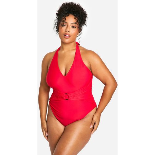 Grande Taille - Maillot De Bain À Anneau - 48 - boohoo - Modalova