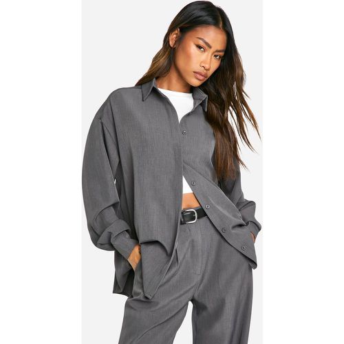 Chemise Oversize Texturée - 40 - boohoo - Modalova