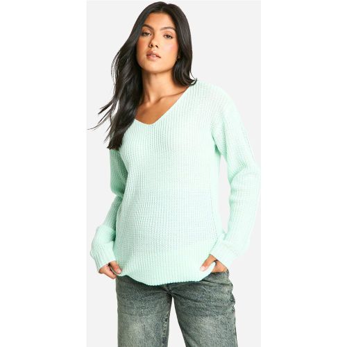 Maternité - Pull De Grossesse Basique À Col V - S - boohoo - Modalova