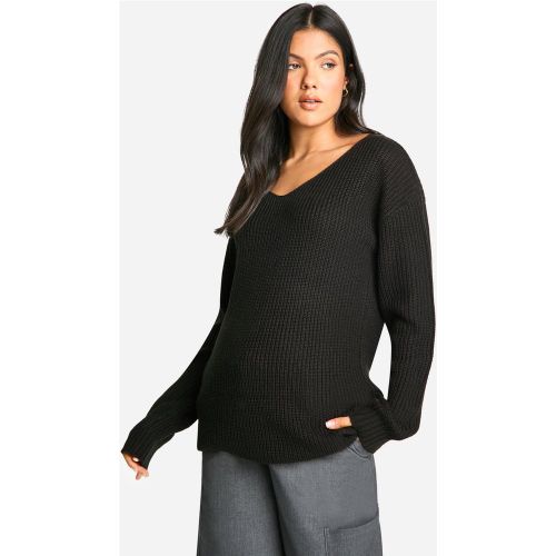 Maternité - Pull De Grossesse Basique À Col V - S - boohoo - Modalova