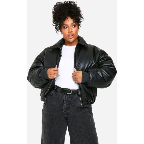 Grande Taille - Bomber Matelassé En Synthétique - 50 - boohoo - Modalova