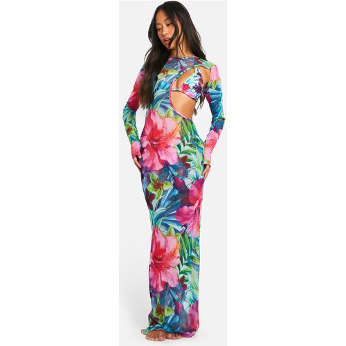 Robe De Plage Longue À Découpes - M - boohoo - Modalova