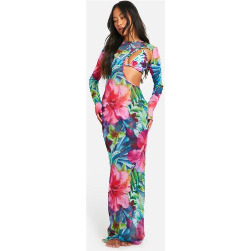 Robe De Plage Longue À Découpes - S - boohoo - Modalova
