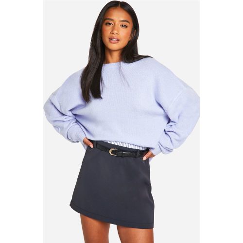 Petite" - Pull Long À Col Ras-Du-Cou - S - boohoo - Modalova