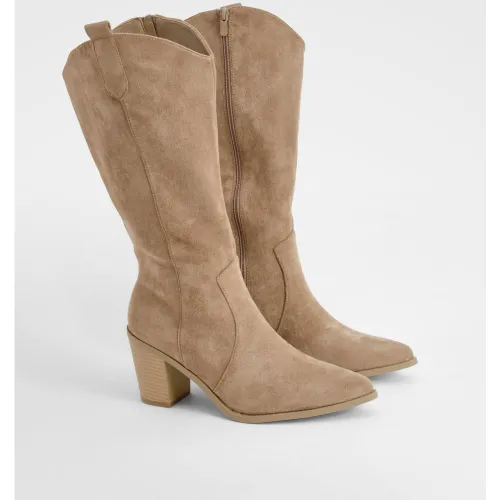 Bottes Hautes Pointues À Talon - 38 - boohoo - Modalova