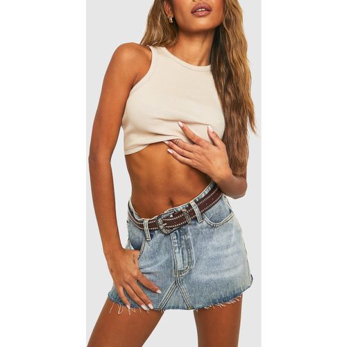 Ceinture Western Cloutée - One Size - boohoo - Modalova