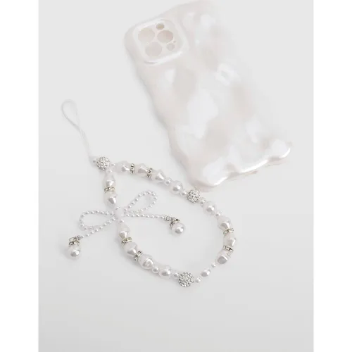 Coque De Téléphone Vague Perlée - Iphone 13 - boohoo - Modalova