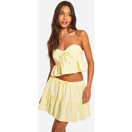 Mini-Jupe Froncée - 40 - boohoo - Modalova