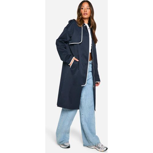 Tall" - Trench Contrastant - 36 - boohoo - Modalova