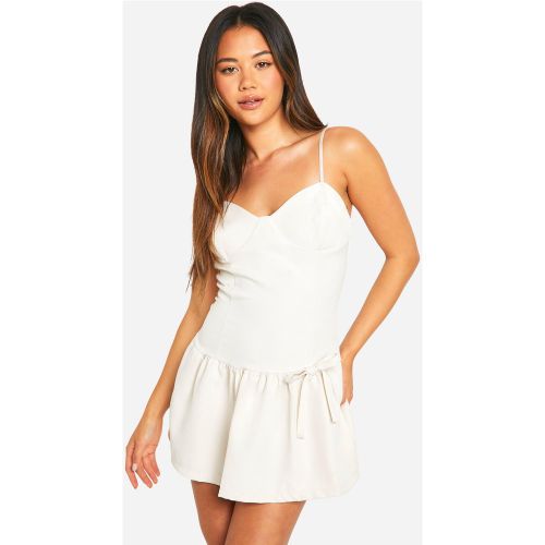 Robe Courte Habillée - Blanc Écru - 42, Blanc Écru - boohoo - Modalova