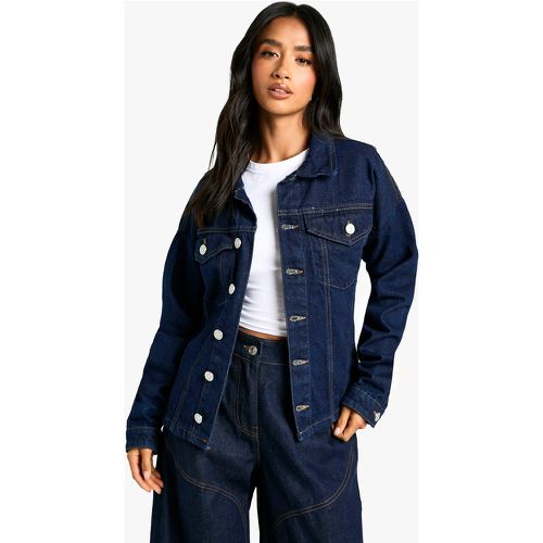 Petite" - Veste En Jean Cintrée - 36 - boohoo - Modalova