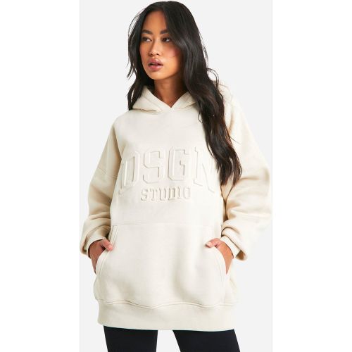 Sweat À Capuche Oversize À Slogan Dsgn - S - boohoo - Modalova