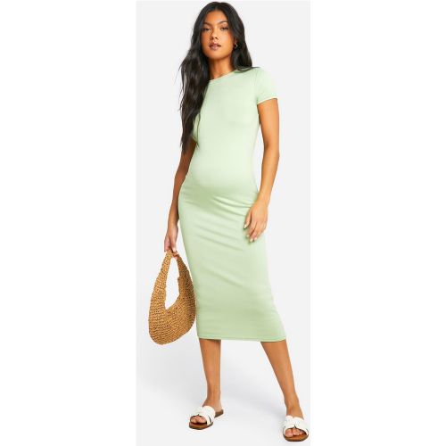 Maternité - Robe De Grossesse Mi-Longue À Manches Courtes - 38 - boohoo - Modalova
