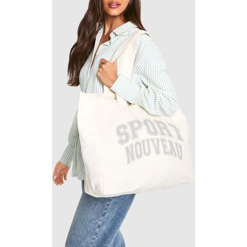 Tote Bag À Slogan Sport Nouveau - One Size - boohoo - Modalova