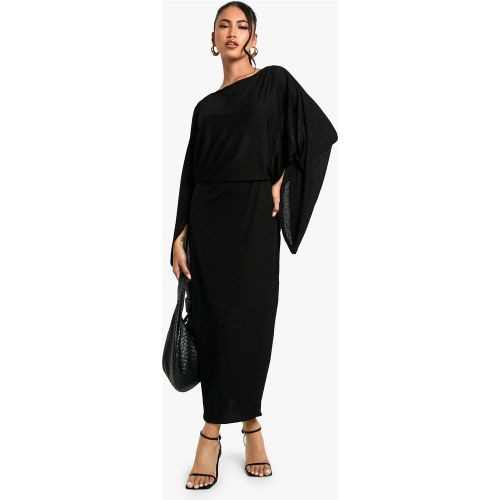 Robe Mi-Longue À Col Bateau Et Manches Évasées - 36 - boohoo - Modalova