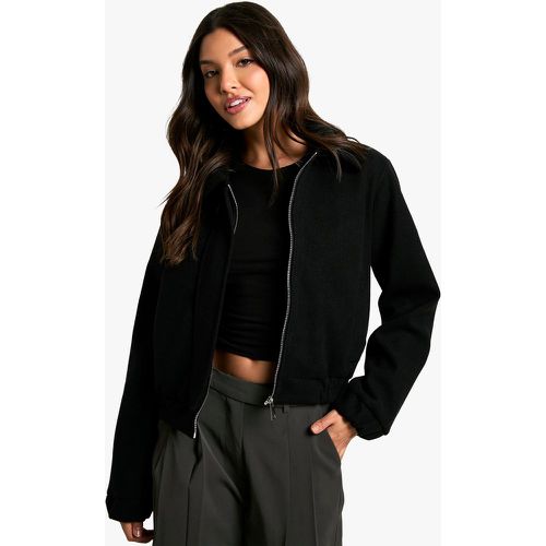 Bomber Effet Laine - 36 - boohoo - Modalova