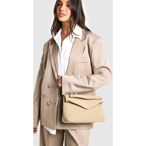 Sac À Bandoulière Et Poignée En Chaîne - One Size - boohoo - Modalova