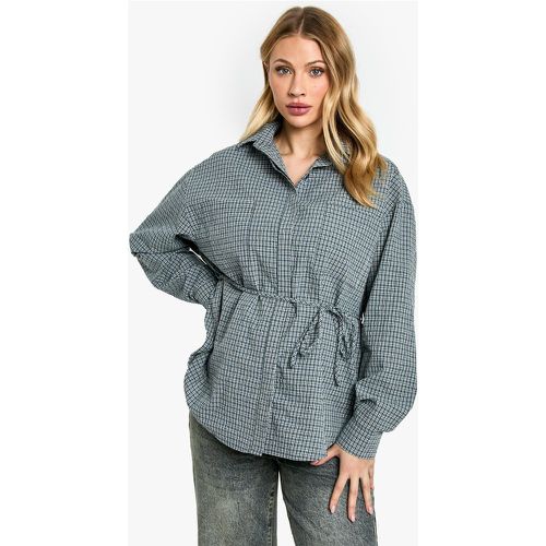 Maternité - Chemise De Grossesse Oversize À Carreaux - 40 - boohoo - Modalova