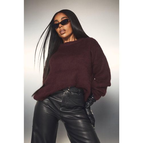 Grande Taille - Pull En Maille Pelucheuse - 48 - boohoo - Modalova