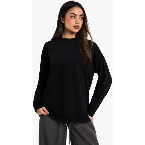 T-Shirt Oversize À Manches Longues - 34 - boohoo - Modalova