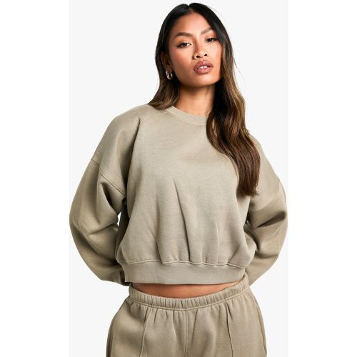 Sweat Oversize À Col Ras-Du-Cou Et Coutures Raglan - Xs - boohoo - Modalova