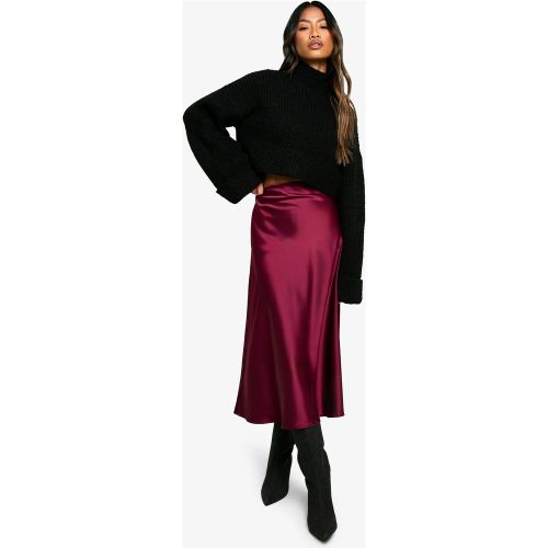 Jupe Mi-Longue Satinée - 40 - boohoo - Modalova