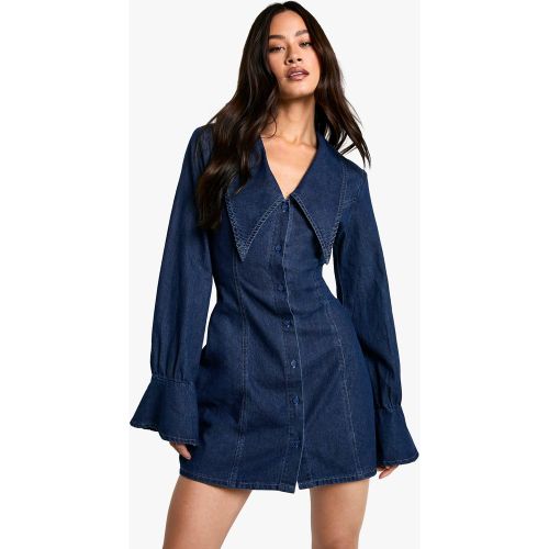 Tall" - Robe Droite En Jean - 34 - boohoo - Modalova