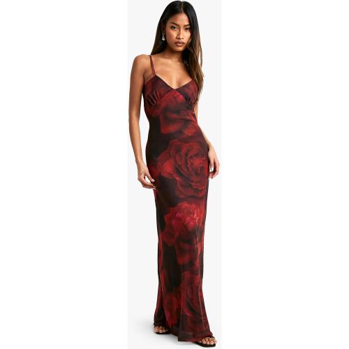 Robe Longue Fleurie En Mesh - 36 - boohoo - Modalova