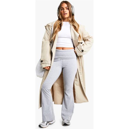 Petite" - Pantalon Flare Plissé En Coton - 36 - boohoo - Modalova