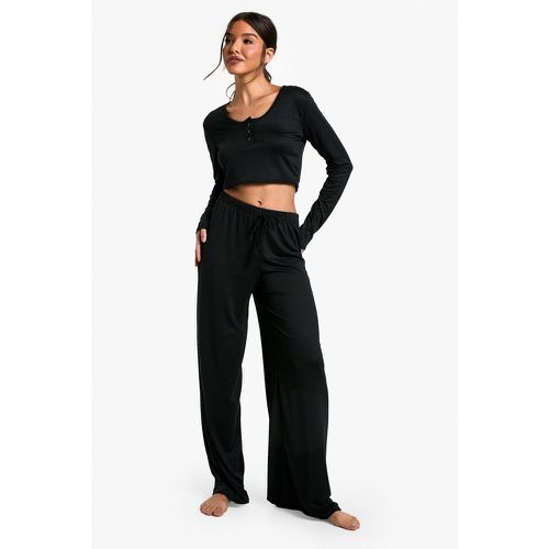 Pantalon Large Noué Sur Le Côté - 36 - boohoo - Modalova